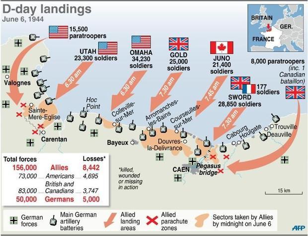 D Day map