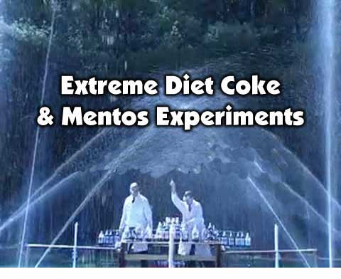 Extreme Diet Coke and Mentos Experiments site